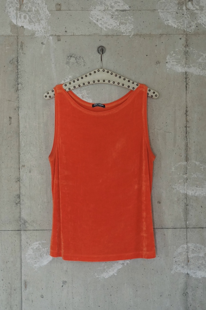 Slinky sleeveless top / Orange