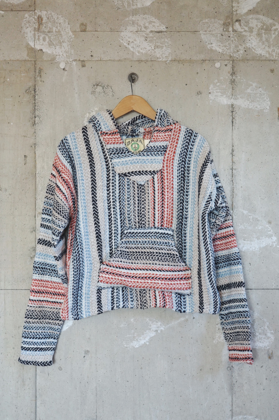 DEPT Baja Hoodie/White×Light blue- Size S