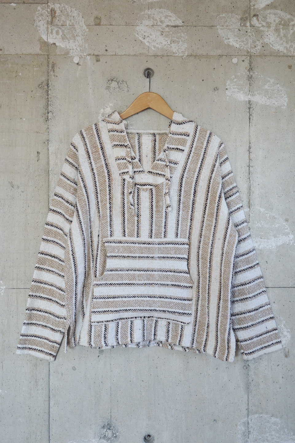 DEPT Baja Hoodie/White×Beige- Size L